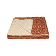 thumbnail image 2 of 50" x 70" Maroon  Kantha Cotton   Throw Blanket, 2 of 2