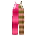 thumbnail image 5 of Girls Romper Striped Summer Rompers for Girls Spaghetti Strap Overalls with Side Pockets Girl Clothes 8-10 Y, 5 of 5