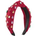 thumbnail image 1 of Diademas para mujer,Diademas para mujer,Diademas para mujer Diademas,Diadema ancha anudada,Diadema superior adornada con joyas,Diadema elegante para el cabello para mujer, 1 of 6