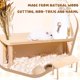 thumbnail image 5 of Methold Jaula de escalada para hámster, plataforma de madera para juguetes, hábitat y accesorios para mascotas pequeñas, fácil de mantener, Juguetes de animales pequeños, 5 of 6
