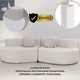 thumbnail image 2 of Sala Sofá Airjol YY-21 Ivory Moderno Curvo en Tela Sofá Minimalista para Sala 240 cm, 2 of 8