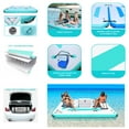 thumbnail image 5 of Inflatable Floating Dock 8 x 6 ft, Gym Mat, Water Platform Swim Deck w/Non-Slip Surface,Floating Mat for Pool Beach Ocean Outdoor, 5 of 10