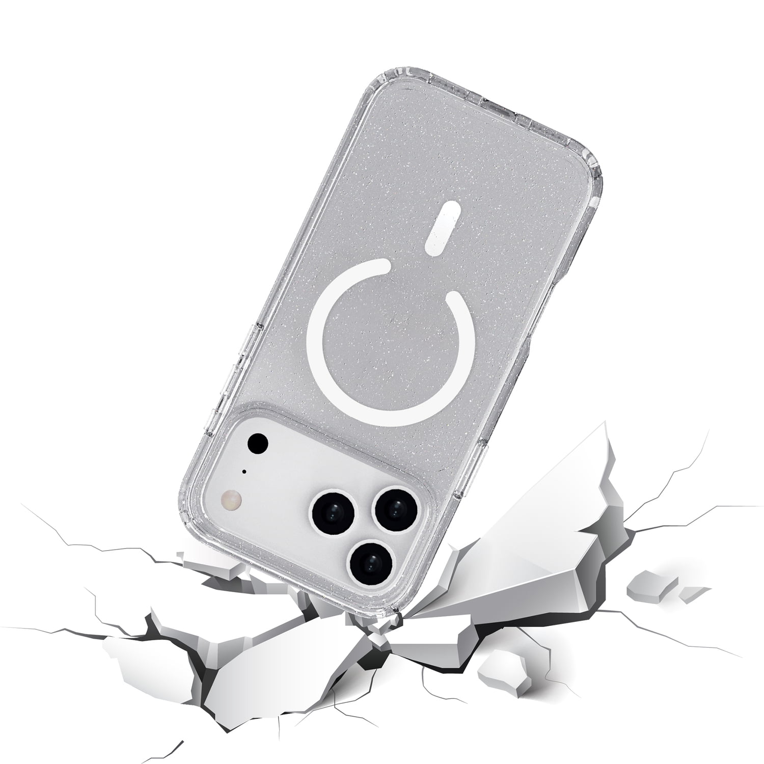 TUFF8 iPhone 18 Pro Max Glitz Clear Mag Case