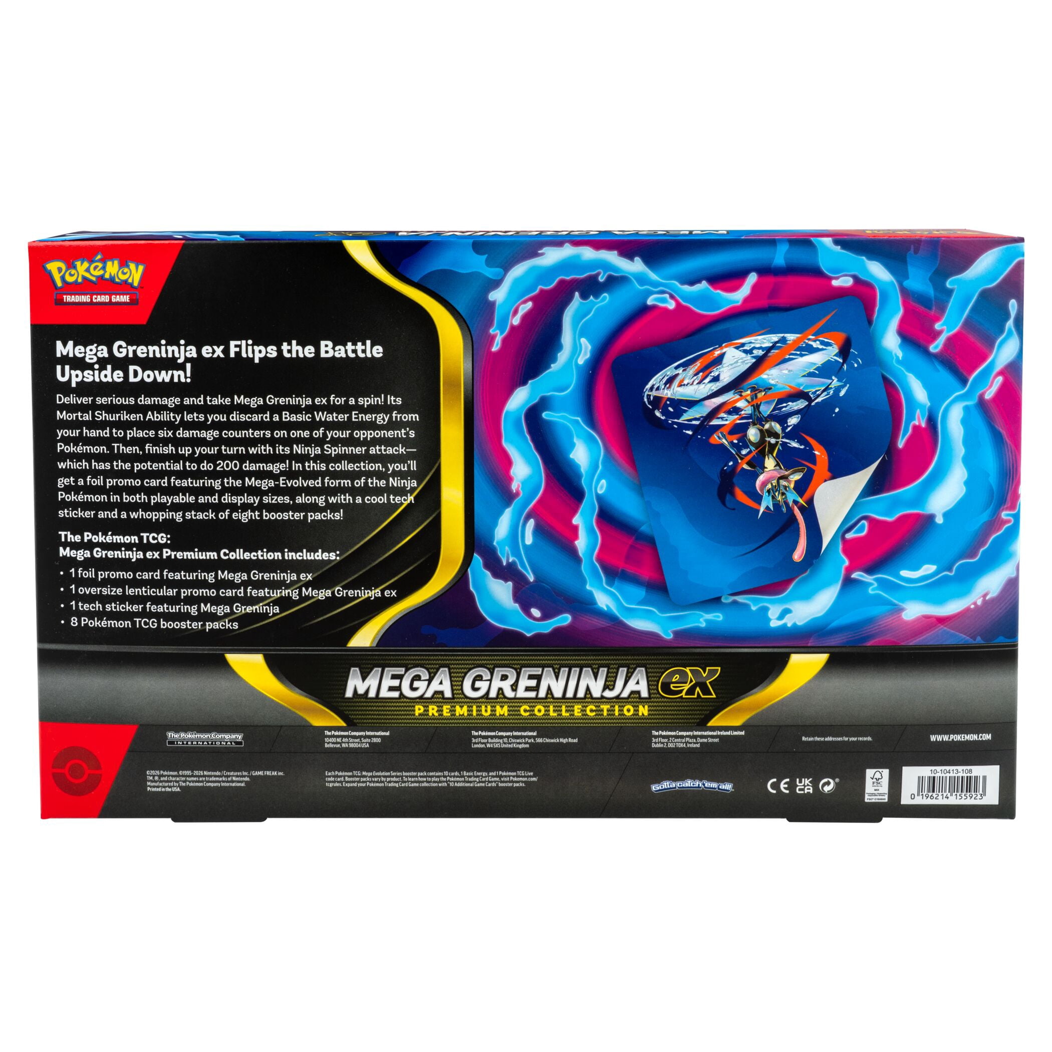 ash greninja pokemon card pack TCG EX & Kingdra EX Special Collection Box VSTAR Universe Radiant Greninja Pokmon Greninja ex 214/167 Twilight