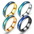 thumbnail image 5 of UDIYO Fashion Men Women Mood Changing Color Heart Beat Ring Party Jewelry Couple Band, 5 of 7