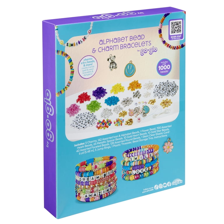 Go Glo Alphabet Bead & Charm Bracelet Kit, 1000+ Pieces photo 5