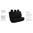 thumbnail image 5 of FH Group Light & Breezy Flat Cloth Car Seat Cover Set For Car Truck SUV Van Blue - Rear, 5 of 5