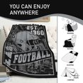 thumbnail image 4 of Football Blanket Gifts for Fans Soft Lightweight Flannel Throw Blanket for Men Women Youth Kids Football Team Color Blankets for Couch Living Room 60" X 50", 4 of 5
