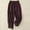 Wine, variant on Sakmal Womens Capri Pants Wide Leg Cropped Cotton Linen Pants Solid Fashion Summer Capris for Women L