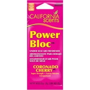 California Scents Power Bloc Car Air Freshener, Coronado Cherry Fresh & Bold Fragrance, 0.88 Oz (Pack of 6) - Packaging May Vary, 5.28 Ounce