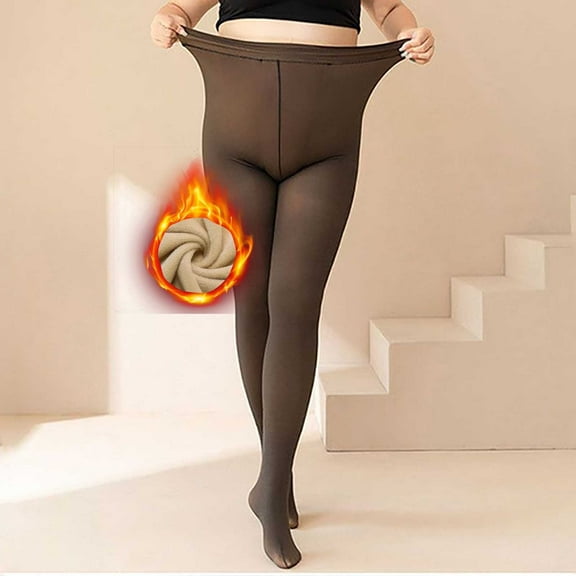 SNKSDGM Women's Plus Flared Yoga Pants for Women Petite 28 Inseam Flare Leggings for Women Tall Plus Size Lined Winter Tights Women Thermal Warm Pantyhose Thick Sheer Leggings