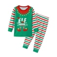 thumbnail image 2 of Aunavey Matching Family Christmas Pajamas Sets Holiday PJ's with ELF Printing Loungewear Sleepwear, 2 of 6