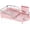 Pink, variant on Dish Drying Rack - Expandable Dish Rack for Kitchen Counter, Rust-Resistant Dish Drainer with Utensil Holder and Raised Guardrail, Kitchen Organizer for Cup and Bottle (Pink)