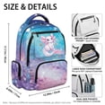 thumbnail image 7 of Jeiento Kids School Backpack for Girls 17 Inch Large Capacity Water-Resistant Polyester Galaxy Axolotl Bag Multi-Pocket Lightweight Daypack for Elementary School, Travel, Hiking, 7 of 7