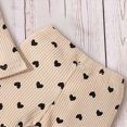 thumbnail image 4 of NOLDARES Newborn Baby Girl Clothes 3Pcs Cute Infant Fall Winter Outfits Long Sleeve Romper,Heart Print Pants and Bow Headband Set,C002-Khaki, 4 of 6