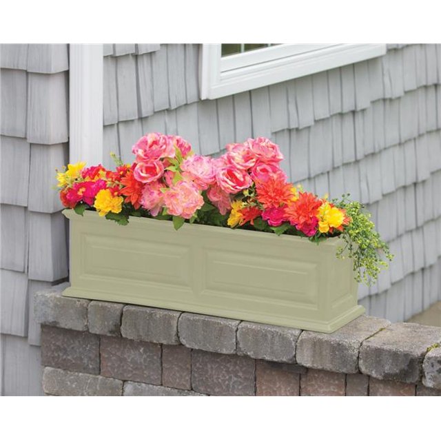 Good Ideas SV-PR36-SAN 36 in. Savannah Rectangular Planter Box, Sandstone