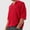 Red, variant on Men’s Red Crochet Knit Polo Shirt, Lightweight Breathable Half Sleeve See-Through Top, Casual Loose Fit Summer Pullover