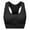 Black, variant on Tinglu Sport Yoga Bra Women Sexy Lace Bras Cross Front Side Buckle Underwear
