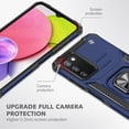 thumbnail image 7 of Hotpom for Samsung A03s Case Military Rugged Durable Grade Drop Shockproof Protection with 360° Rotating Stand and Car Mount Capability, Blue, 7 of 7