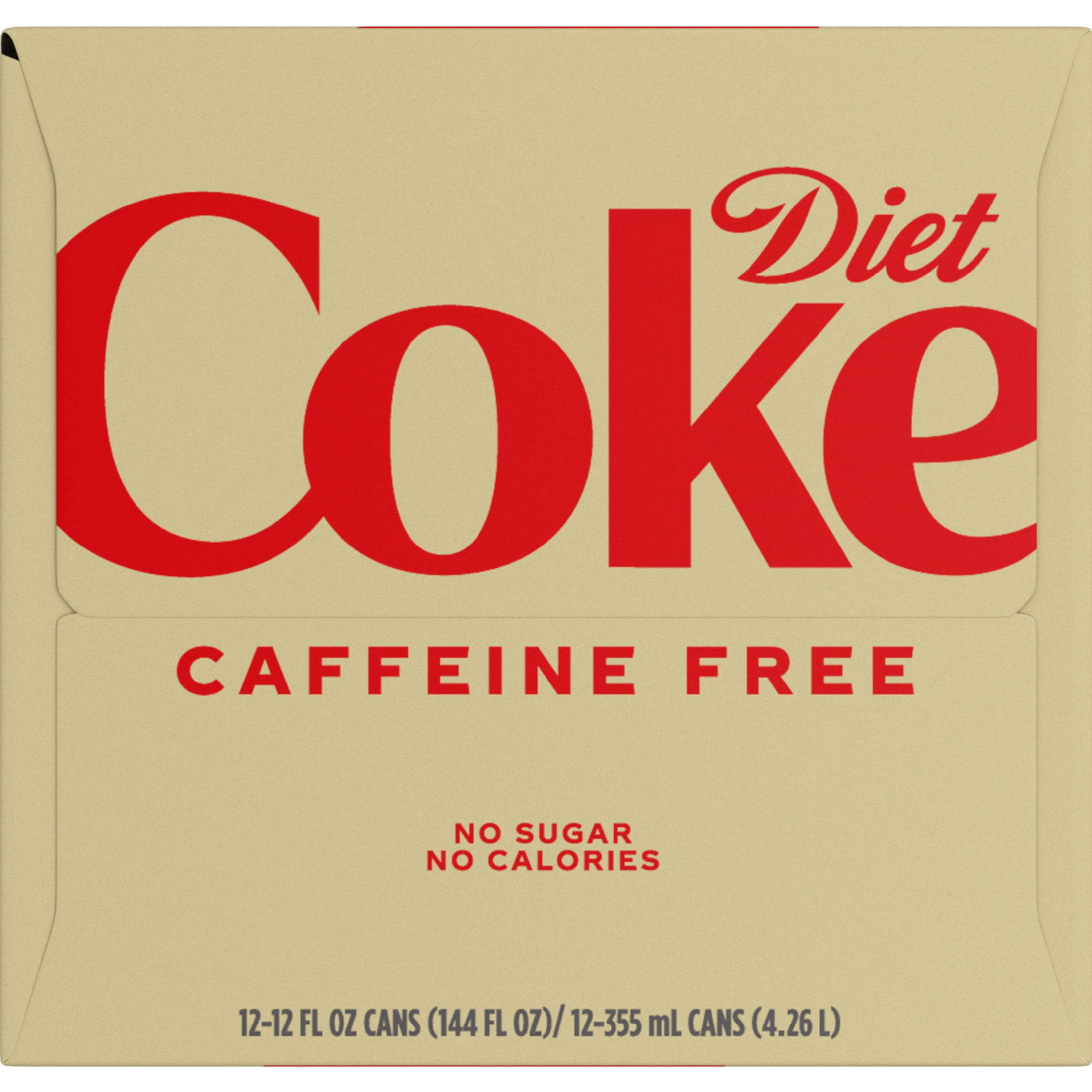 Diet Coke Caffeine-Free Soda Pop Fridge Pack Cans, 12 fl oz, 12 Pack