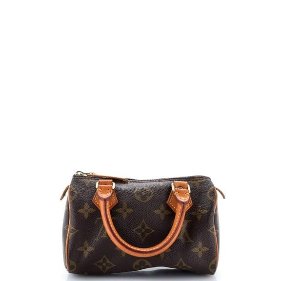 Pre-Owned Speedy Mini HL Handbag Monogram Canvas By Rebag