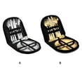 thumbnail image 4 of Matsuzay Juego de 10 cubiertos de acero inoxidable para acampar, mango de elevación, espejo pulido, tenedor de viaje, cuchara, rebanador con Cocina y Comedor Oro, 4 of 6