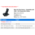 thumbnail image 2 of Mass Air Flow Sensor - Compatible with 2006 - 2015 Mazda MX-5 Miata 2007 2008 2009 2010 2011 2012 2013 2014, 2 of 2