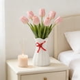 thumbnail image 1 of JZCHUNTOY Imitation Woven Plastic Vase 1 Piece, Imitation Rattan Weave Decorative Flower Vase, Lightweight Unbreakable Flower Container, for Dining Table, Living Room, Office Desktop Decoration, 1 of 6