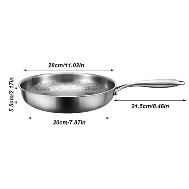 Poêle à frire antiadhésive avec couvercle - En de titane - Avec revêtement antiadhésif - Ustensiles de cuisine - Poêles et casseroles avec couvercle - Pour de cuisson électrique à