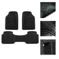 thumbnail image 3 of FH Group Universal Fit Car Floor Mats for SUV, VAN, 3 Row Full Set, Black, 3 of 8