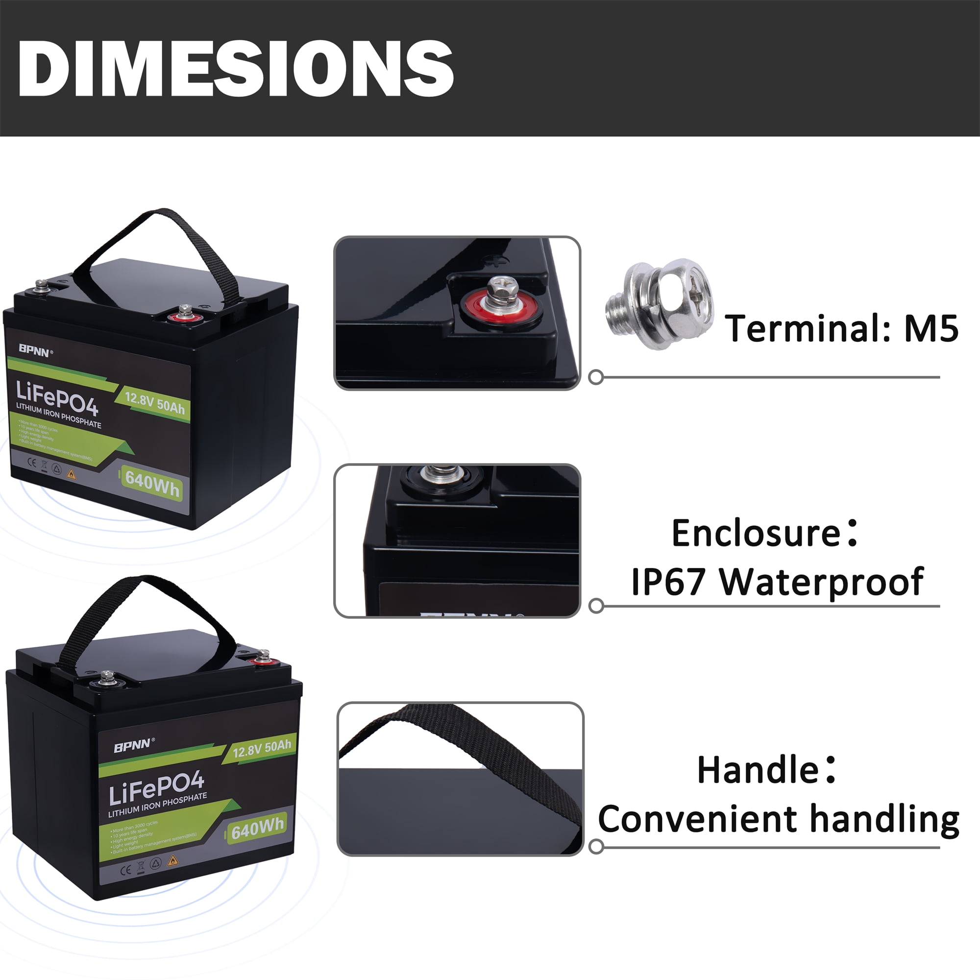 12V 20Ah Batteria al Litio, LiFePO4 Batterie Oltre 4000+ ciclo profondo,  20A BMS, Ricaricabile con Energia Solare, Perfetta per Sistemi Off-grid,  Camper, Allarme casa, Giocattolo cavalcabile : : Commercio,  Industria e Scienza