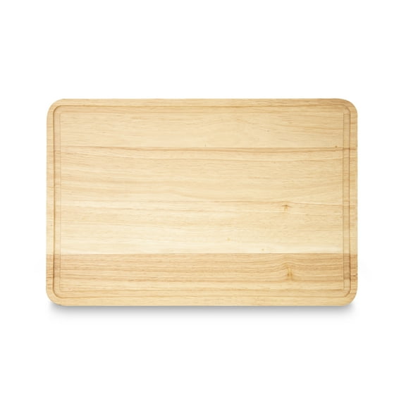 KitchenAid Classic Rubberwood Kitchen Cutting Board, 12-inch x 18-inch, Natural
