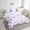 Purple, variant on Watercolor Floral King Comforter Set 7pcs Green Yellow Abstract Leaves Bedding Comforter Sets, Chic Flower Bed in a Bag for Girls Tropical Plant Bedding Set, Mid Century Aesthetic Bed Sheets Set