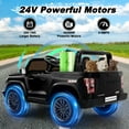 thumbnail image 3 of TOKTOO 24V Ride on Car for Big Kids, 800W Powerful Wheels, Licensed Chevrolet Colorado 2 Seater Ride on Toys, Ride on Truck with Rear Storage, Electric Kids Car for Boys Girls Aged 3-8 Years, Black, 3 of 9