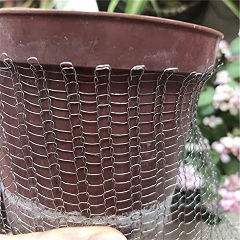 5PCS Root Guard Baskets Stainless Steel Plant Wire Speed Baskets Animal Cages Plant Baskets for Plant Berries Vegetables Root Protection