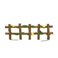 thumbnail image 3 of Mini Flower Ivy Wooden Fence Fairy Garden Accessory Miniature Outdoor Dollhouse Landscape Decor, 3 of 5