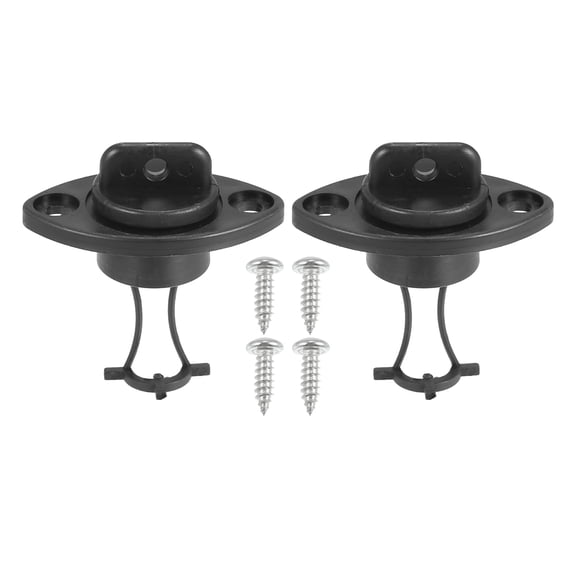 2 Pcs Kayak Drain Plug Thread Drain Stopper with Screws Replacement Accessories for Boat Canoe Dinghy Black