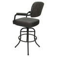 thumbnail image 2 of Swivel Tilt Counter Metal Bar Stool 26" - M-110 - Dark Gray - Gray Frame, 2 of 3