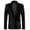 Black, variant on Men's Velvet Tuxedo Jacket - One Button Notched Lapel Velour Suit Jacket for Prom Wedding