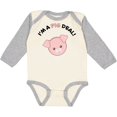 thumbnail image 3 of Inktastic I'm a Pig Deal Cute Pig Pun Boys or Girls Long Sleeve Baby Bodysuit, 3 of 5