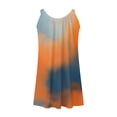 thumbnail image 6 of Itsame Womens Casual Dresses Round Neck Tie Dyeing Thin Dress Multicolor Size 2XL, 6 of 6