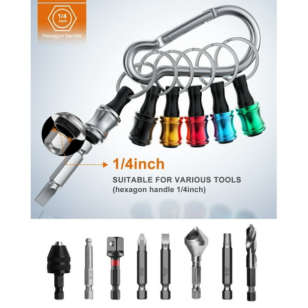 Set De 7 Mini Tournevis Hexagonaux : Porte-embouts Et Porte-clés Polyvalent