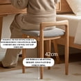 thumbnail image 7 of CQSXDA Wood Stool - 100% Natural Beech Wood with Soft Cushions Make-up Stool - Bed Bench for Bedroom, Dining Room, 7 of 7