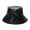 Black, variant on Black Bucket Hat Unisex Metallic Stage Performance Hop Street Fashion Bucket Hat Tea Party Hats