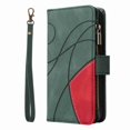thumbnail image 4 of Dteck Google Pixel 7 Pro 2022 Wallet Phone Case with 9 Card Holder 1 Zipper Coin Wallet Cash Slot Lanyard Flip Leather Flip Folio Protective Cover,Green, 4 of 7