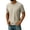 Khaki, variant on Men's Big and Tall Athletic Performance Tee (L-8XL), Short Sleeve Solid Color Round Neck Running Training Top White Size 3XL