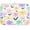 Colorful Spring Flowers, variant on Kitchen Drying Mat Super Absorbent Heat Resistant Reversible & Foldable With Hanging Loop Simple Vector Clipart Flower