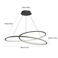 thumbnail image 2 of Elegant Geometric Line Pendant Light LED Dimmable Chandelier with Remote Control, 2 of 12