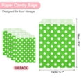 thumbnail image 2 of Uxcell 100Pcs Kraft Paper Treat Bags, 7" x 5" Greaseproof Candy Bags Flat Favor Bags Small Gift Bags, Fruit Green spot, 2 of 6