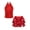 Red, variant on Kids Girls Latin Jazz Salsa Samba Rumba Dance Sequins Sleeveless Tank Top with Mini Skirt Set Silver 8
